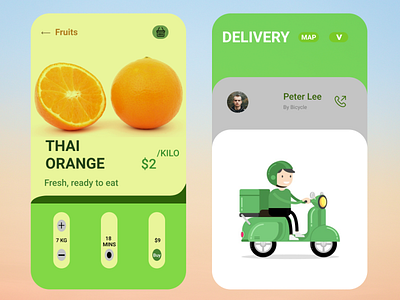 Delivery App. "Improvement advices will be appreciated." beginner delivery app design uidesign uiux uiuxdesign