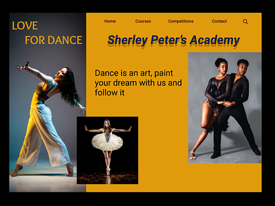 Dance is Love. typography ui uidesign uiux uiuxdesign