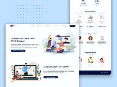 Online Course Landing Page online courses ui design web design