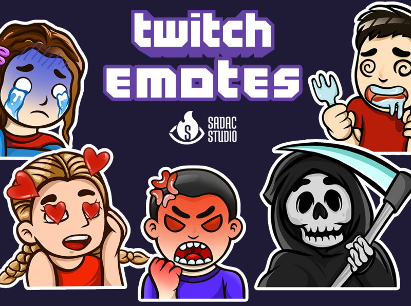 Twitch emotes by SadacStudio on Dribbble