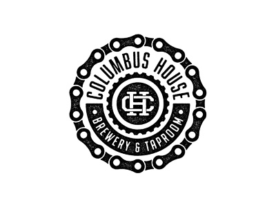 Columbus House Brewery & Taproom Pt. 2 badge beer bike brand brew brewery chain circle columbus logo type typography