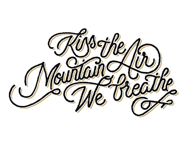 Mountain Air hand lettering lettering type typography widespread widespread panic