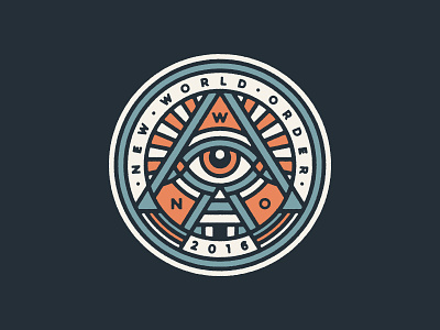 Fantasy Football Team Logo eye fantast football illuminati. new world order logo monoline pyramid