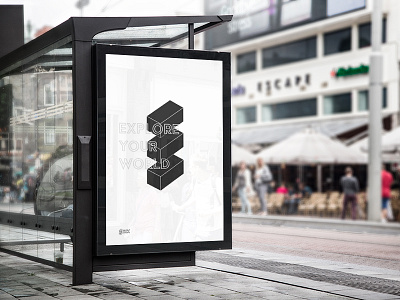 3Six Billboard 360 augmented billboard branding logo minimalist mockup monochrome nyc startup vr