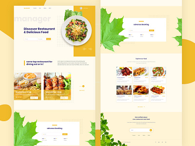 Restaurant Landing page ui creative design design dgpro dgprostudio digital food app food website landingpage layout mobile ui restaurant ui ui design uidesign ux design ux ui uxdesign webdesign website concept website design