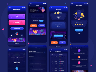 Game app ui design