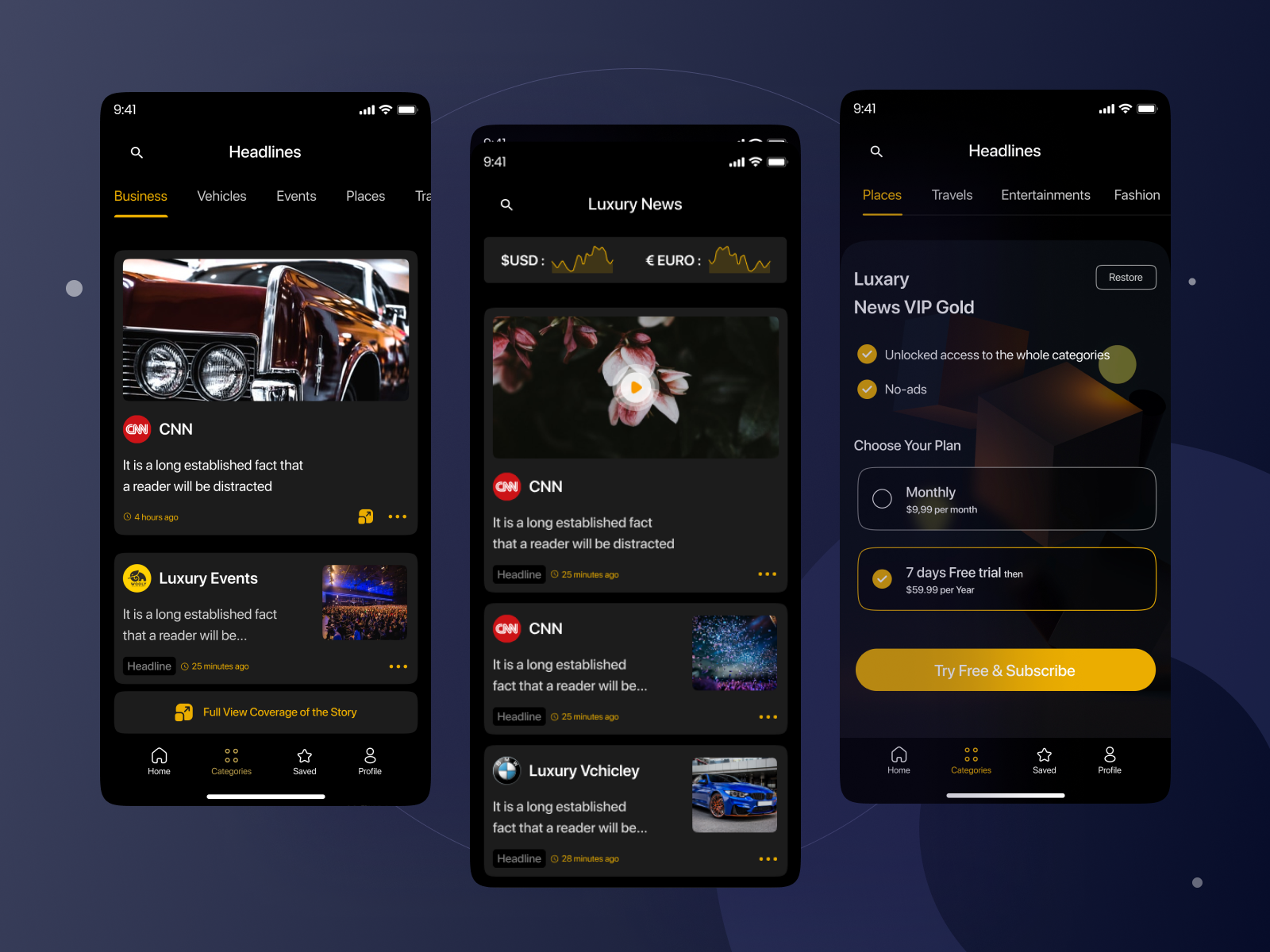 News App UI Design by Md Jahidul Islam on Dribbble