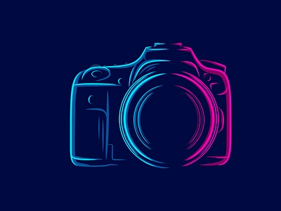 Camera DSLR abstract art camera cartoon color colorful design dslr graphic illustration lense line art modern pattern polygon pop art portrait sign symbol vector