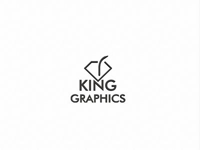 King Graphics branding design logo minimal typography