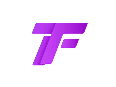 TronFolio Logo design gradient illustration illustrator lettering logo typography vector