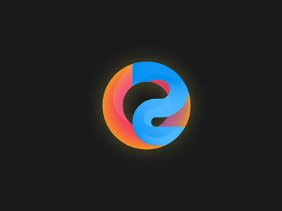 O2 letter logo concept concept art design gradient illustration illustrator lettering letters logo vector