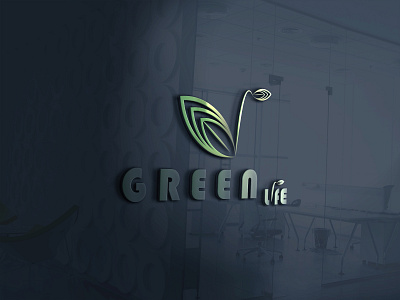 Green Life graphic design icon logo logo design logo designer