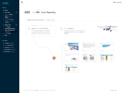 GIOS / OEE / Reporting asp.net c sharp css html javascript jquery pptxgenjs javascript library pptxgenjs javascript library sql