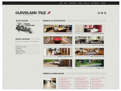 Cleveland Tile css html javascript web application wordpress