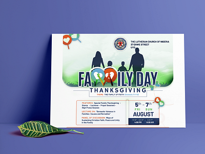 Family Day Vinyl Banner Design