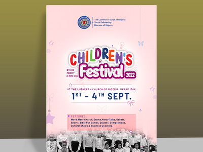 Poster Design for Children's Festival branding graphic design poster print
