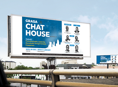 Billboard Design for GRASA ChatHouse. appleleaf branding design graphic design minimal print