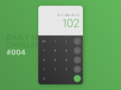 Daily UI #004 - Calculator