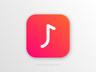 Daily UI #005 - App Icon @daily ui app icon daily 100 daily ui 005 dailyui design digital design jamit logo music app sketch ui ux