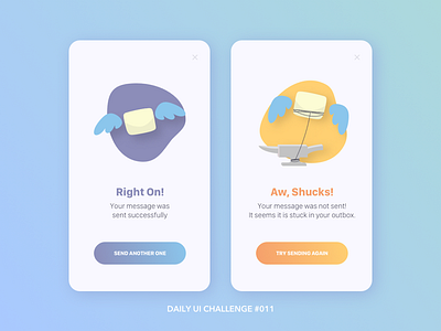 Daily UI #011 - Flash Messages @daily ui app daily 100 daily 100 challenge dailyui design email app flash messages illustration sketch ui ux