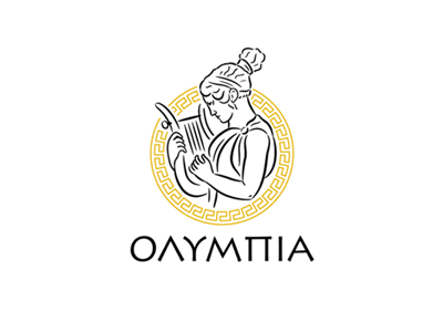 Olympia ancient greece club greek logo nymph restaurant