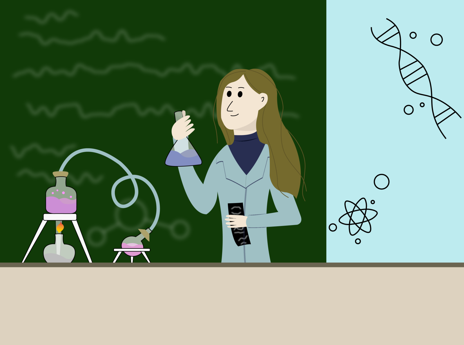 Chemistry lesson by Katerina Borisova on Dribbble