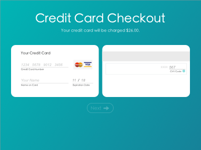 DailyUI Challenge - Day 2 - Credit Card Checkout dailyui uidesign