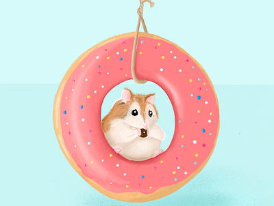 Swing donut hamster inktober2019 swing