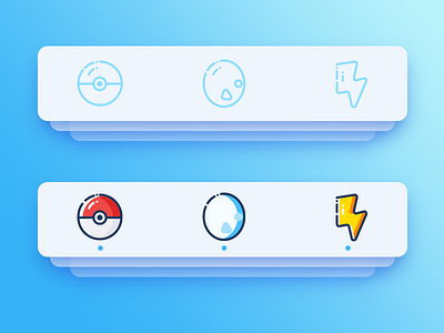 pokemon navbar app bar clean easy interface list menu mobile nav pokemon ui