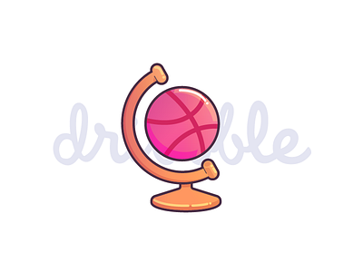 2 Dribbbble Invites 🏀 dribbble free icon illustration invitation invites logo player red