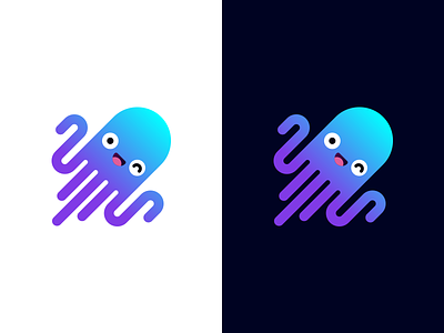 octopus mark app cthulhu cute icon logo mark octopus