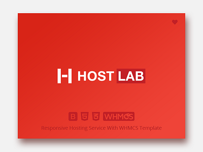 Hostlab - Responsive Hosting Service with WHMCS Template