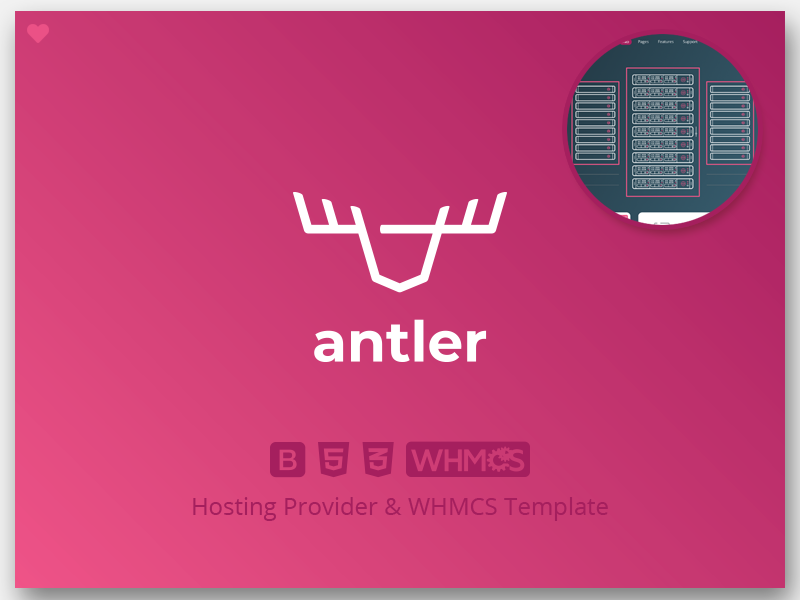 Antler - Hosting Provider & WHMCS Template editable template integration dedicated provider servers bootstrap 4 whmcs vector design blog domains responsive reseller html 5 illustration corporate datacenter hosting cloud