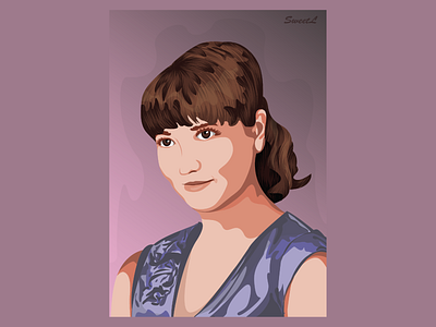 Galia (vector portrait)