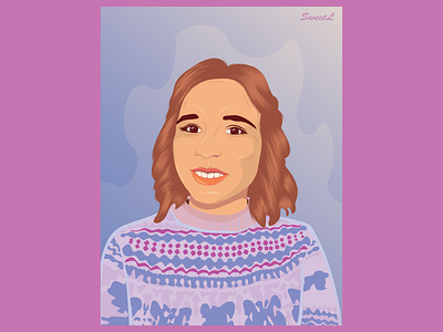 Natali (vector portrait)