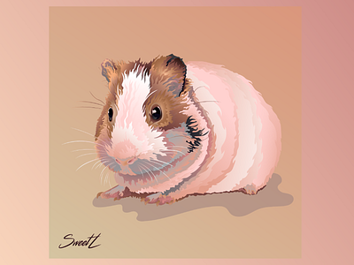 Guinea pig 2d art adobe illustrator animals artwork branding digital illustration domestic pets gradient guinea pig illustration illustratorslavyansk illustratorukraine pets popart sweetl vector vector graphic vector illustration