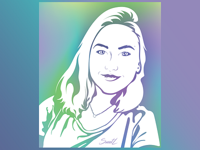 Vector Portrait (flip-flop style)