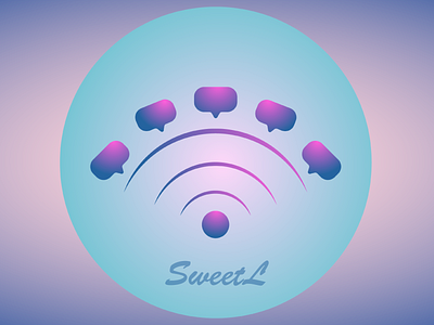 Icon logotype of wifi zone network