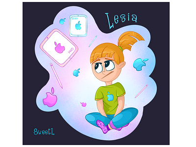 Advice from Lesia - which iPad to choose? 2d art apple art book story branding cartoon character choise comix design digital illustration girl illustratorukraine ipad iphone kids illustration person sweetl teenager webdesign