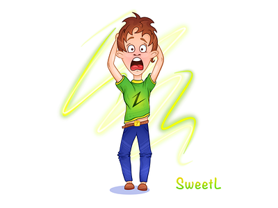 Character design agitated teenager 2d art boy branding cartoon casual character design emotions excitement hero illustratorukraine jeans phobia problems schoolboy student sweetl teenager young youngster youth