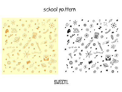 School pattern 2d art autumn branding briefcase chancellery classroom communication design development discipline education illustratorukraine knowledge pattern school september stationery sweetl university vector