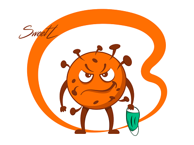 Coronavirus 2d art branding cartoon character chemistry cold covid19 death help illustratorukraine isolated medical pandemic quarantine sarscov2 science sweetl vaccine vector virus