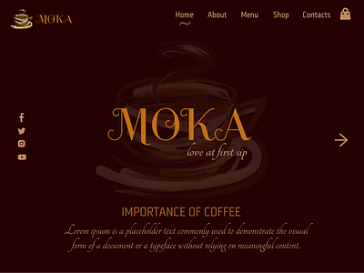 Coffee Shop Brand UI Design - Blended Color Palette branding brown coffee color design figma palette shop ui