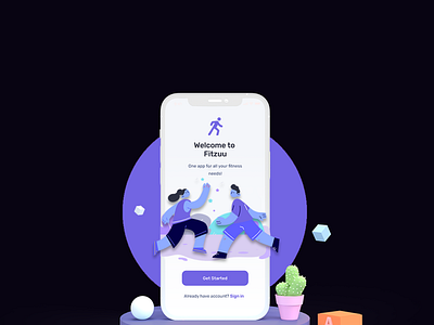 Fitzuu | Fitness App app app design concept design fitness fitness app mobile app design ui uiux