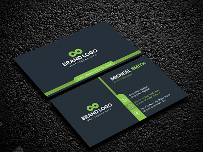 Modern Corporate Business Card Template Design 3d animation branding business card corporate business card deisgn design free graphic design logo mockup modern business card design motion graphics photoshop template template design ui visiting card design