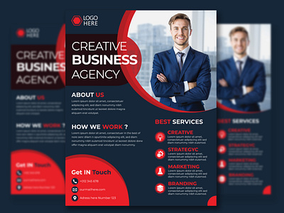 Corporate Business Flyer Template Design by Designer Hridoy on Dribbble