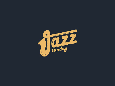 Jazz Sunday . Logo brand branding designbase jazz logo logo design music