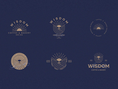 Logo Wisdom Coffee - Variants brand design branding cobrand coffee design designer graphic design illustration logo logodesign vietnam