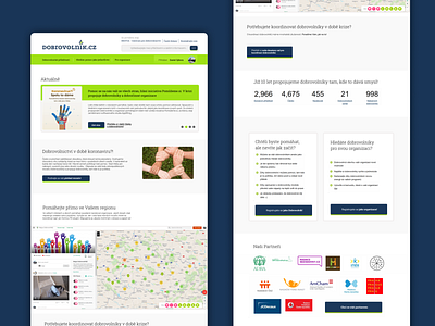 Redesign of a volunteer oportunities portal volunteer webdesign website