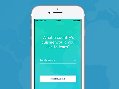 Minimal Onboarding for Recipe Application application cuisine learn minimal mobile onboarding recipe typo ui user experience user interface ux